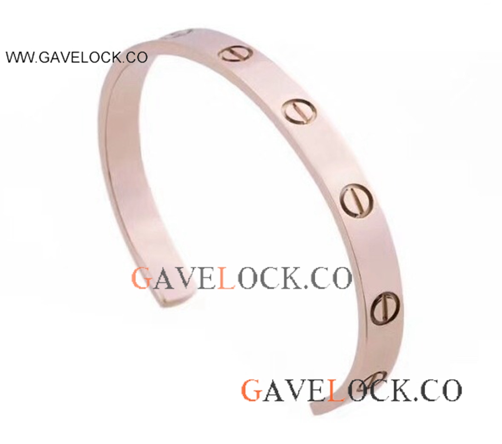 Cartier Rose Gold Open Bracelet AAA Replica Cartier Love Bracelet